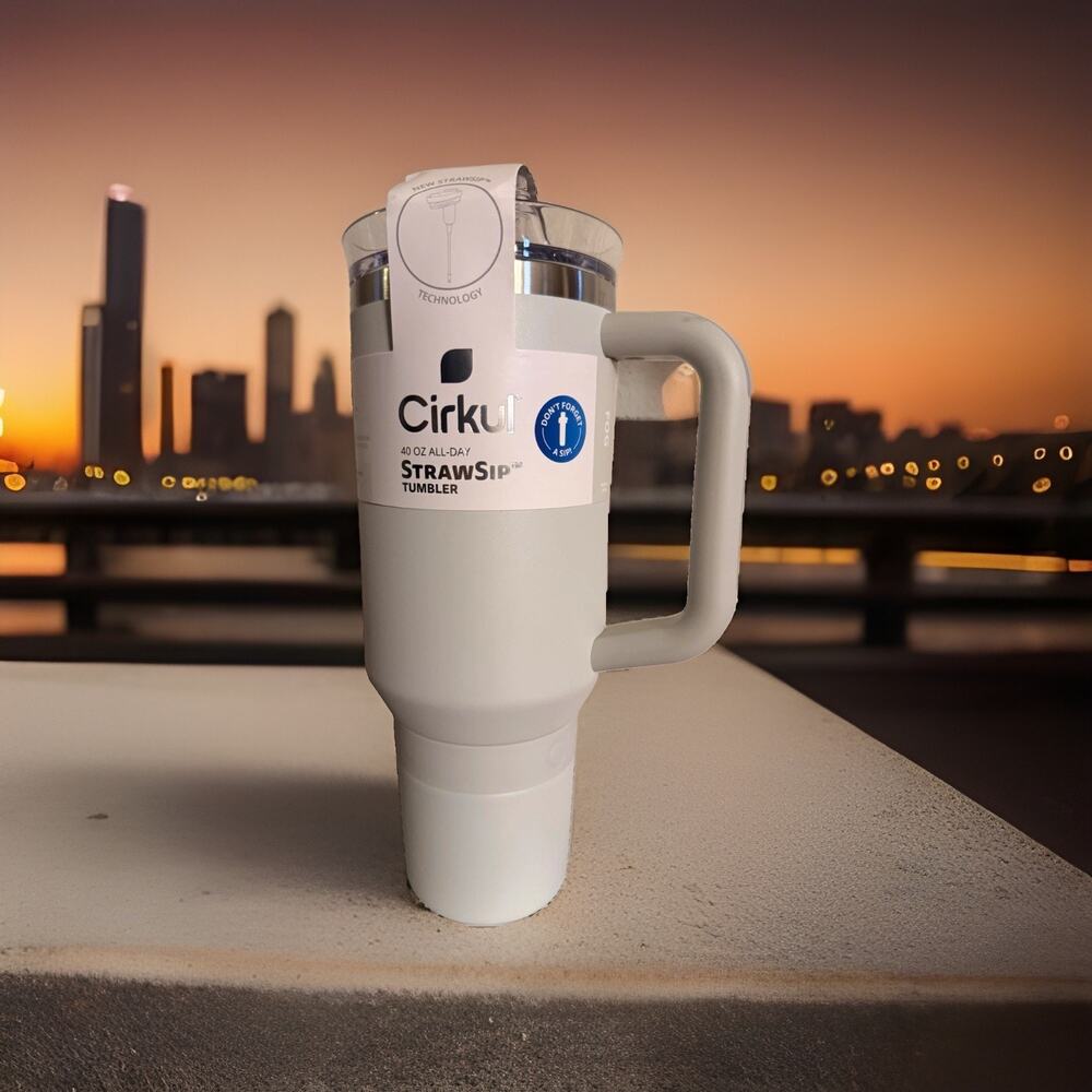 Cirkul 40oz All-Day StrawSip Tumbler – ‘Fog’ color – BRAND NEW
